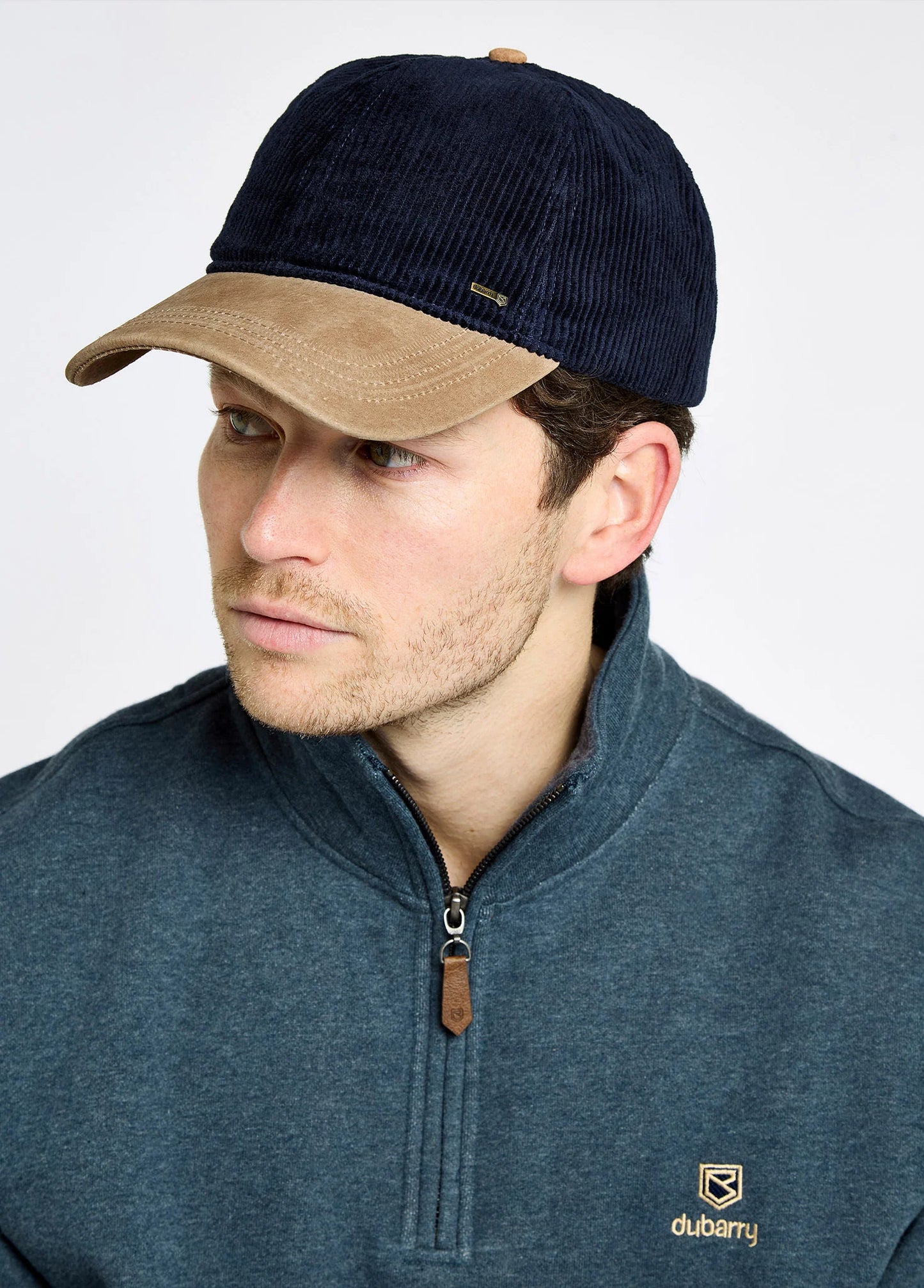 Marino Corduroy Baseball Cap Navy