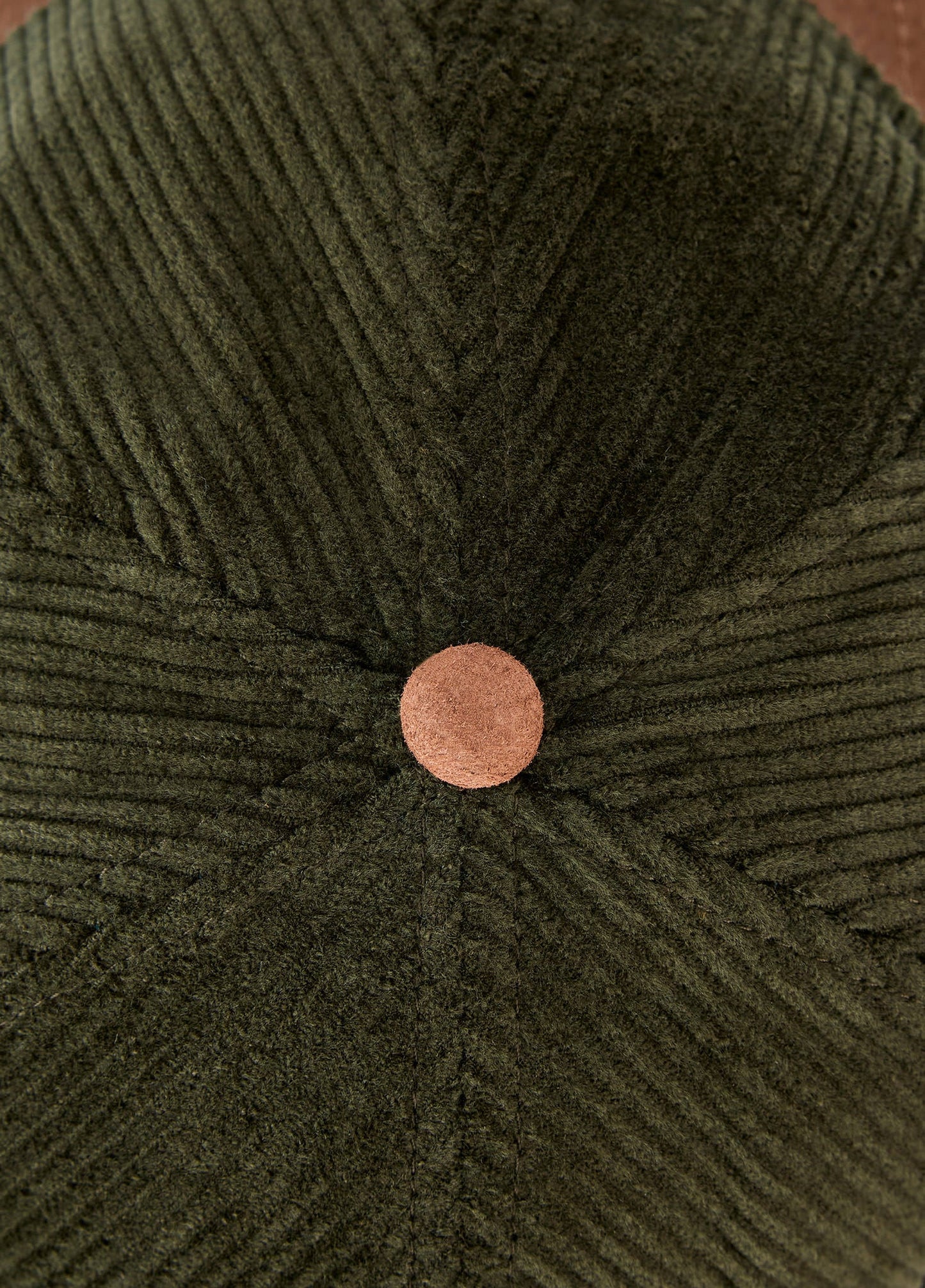 Marino Corduroy Baseball Cap - Olive