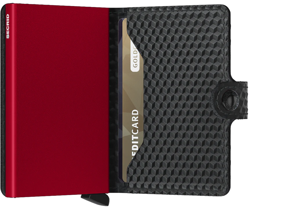 Miniwallet - Cubic Black-Red