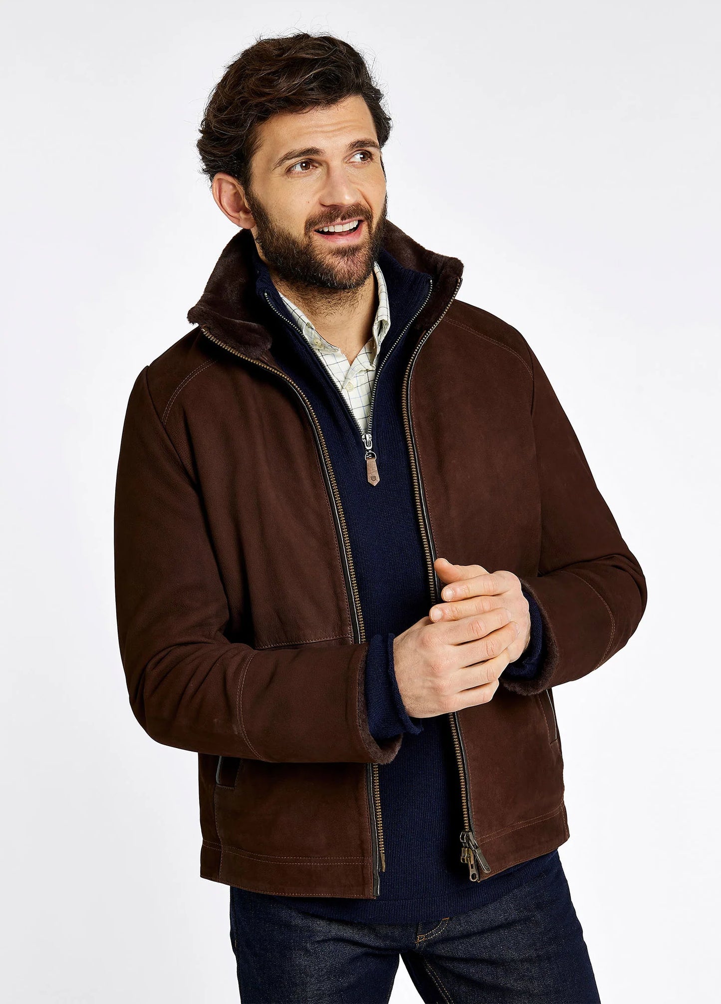 Merriman Leather Jacket - Walnut