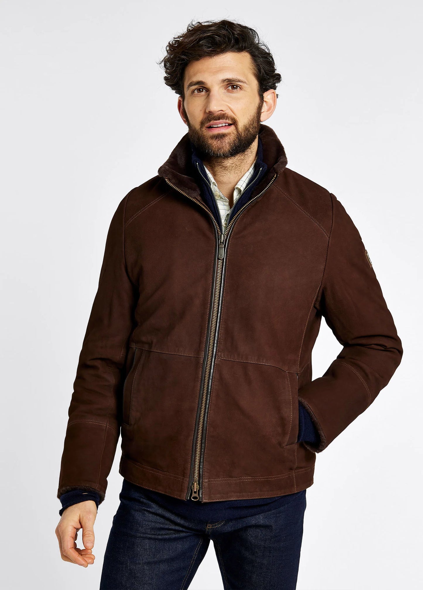 Merriman Leather Jacket - Walnut