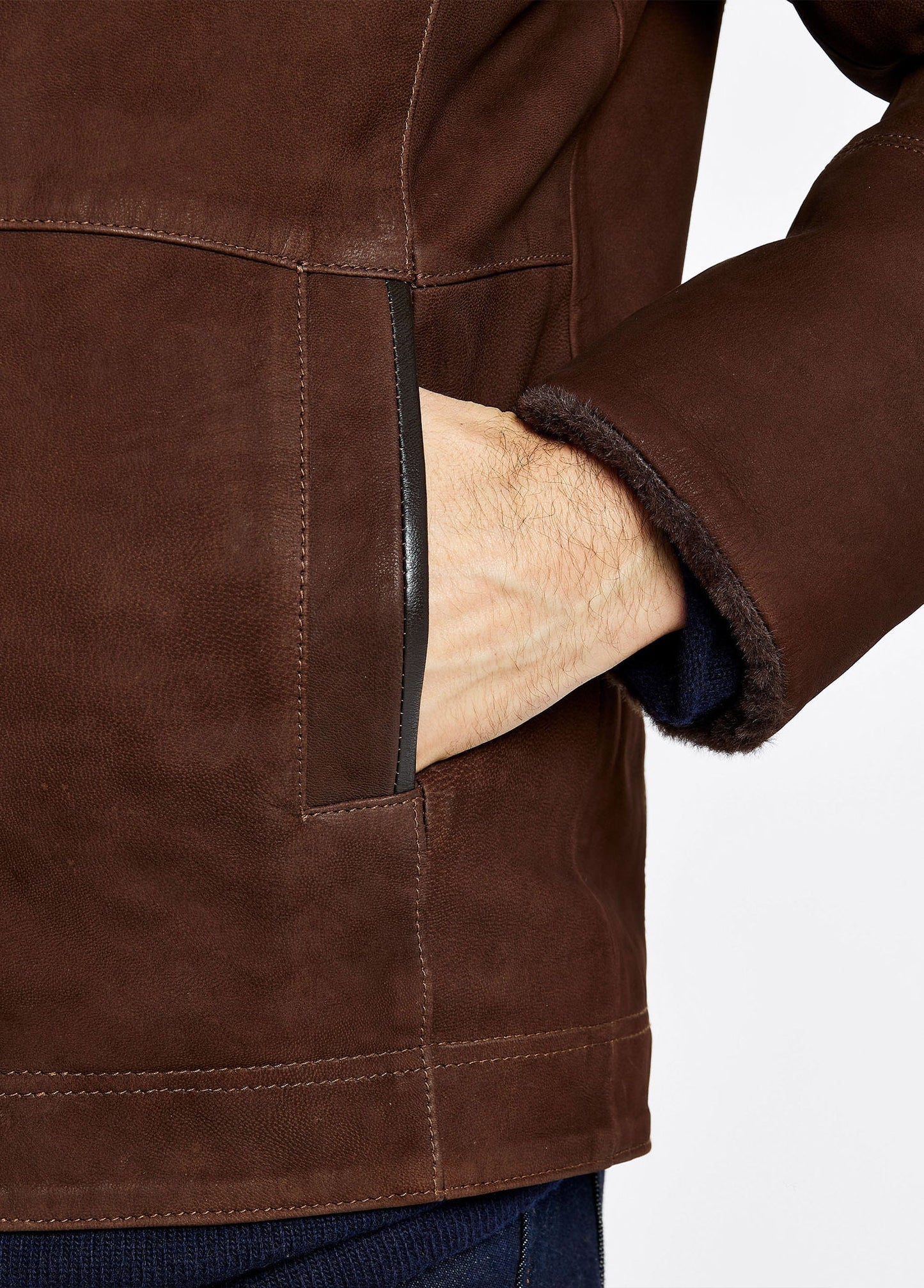 Merriman Leather Jacket - Walnut