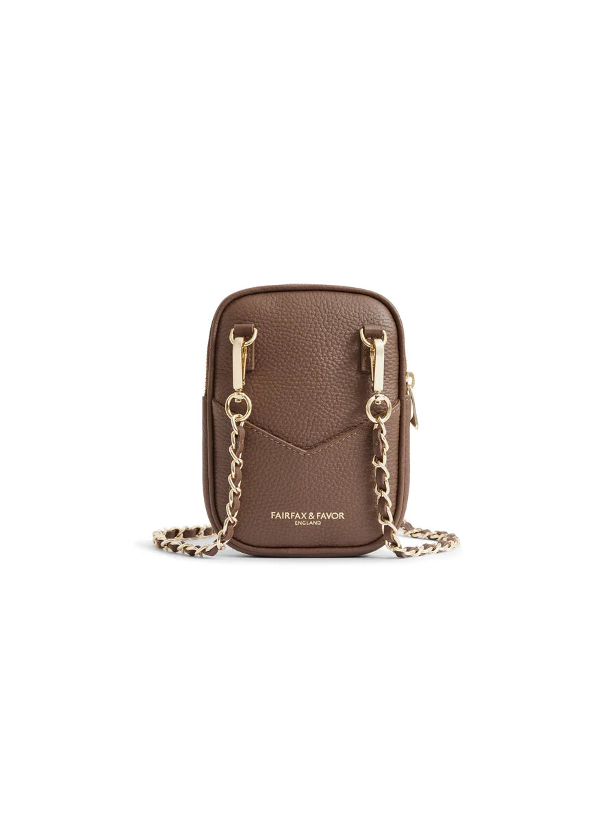 Mini Finsbury Cross Body Bag - Tan Suede