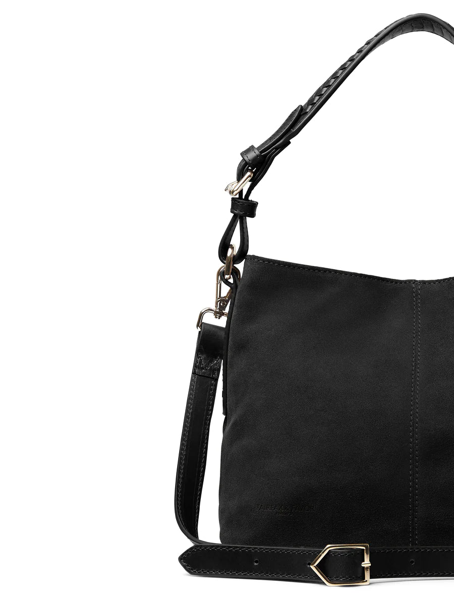Mini Tetbury Handbag - Black Suede