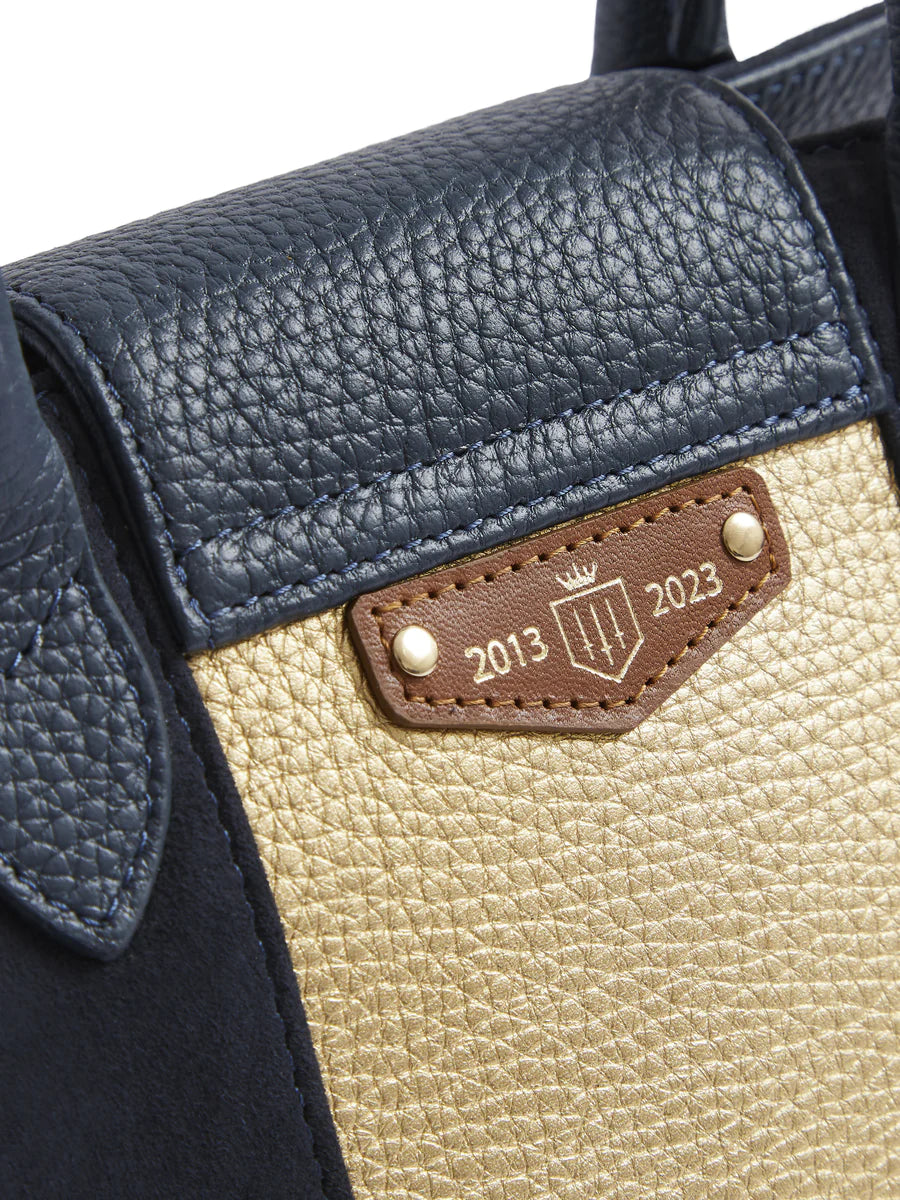 Mini Windsor Navy/Gold Suede - 10 Year Anniversary Collection