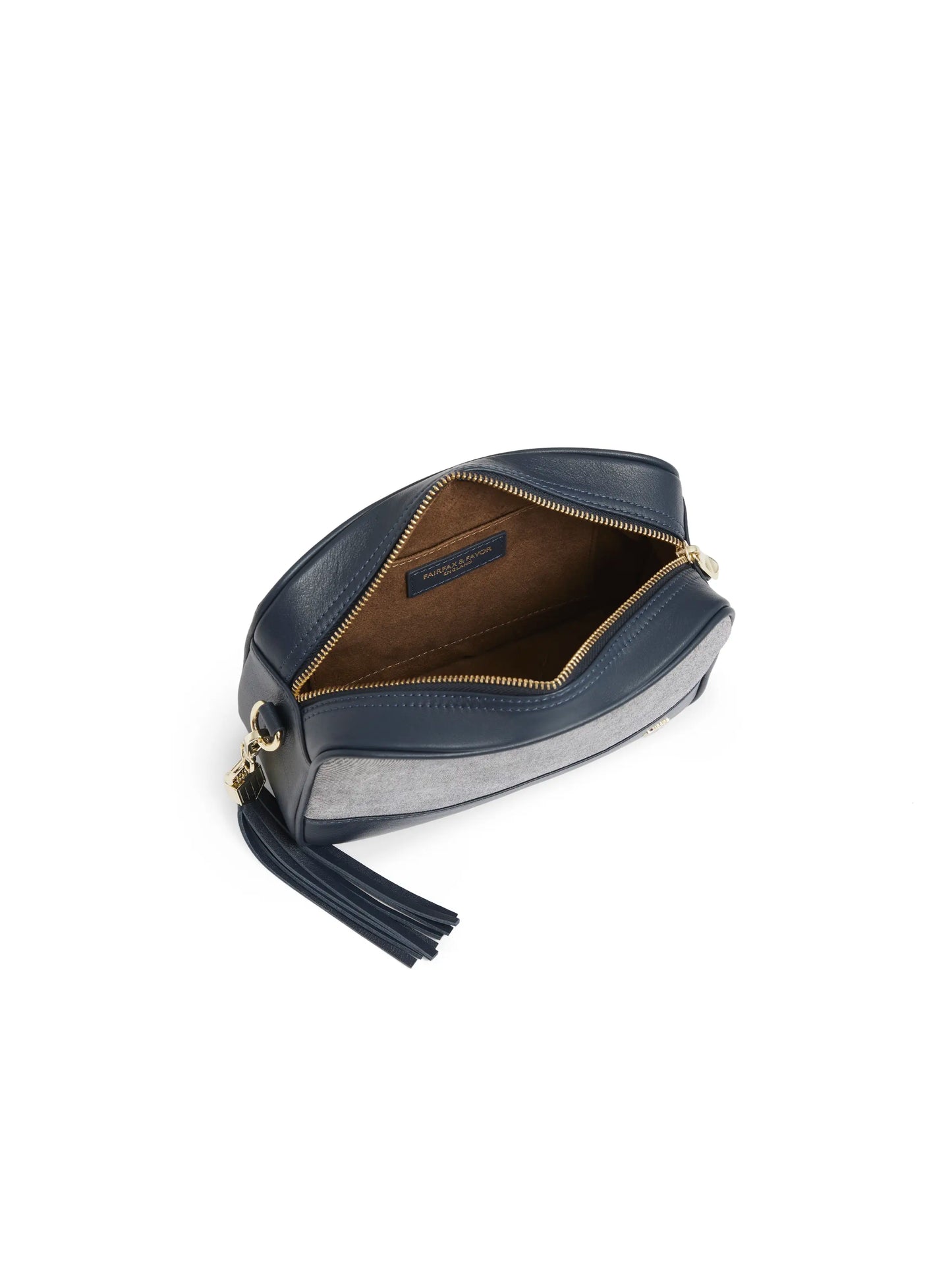Finsbury Cross Body Bag - Denim Suede