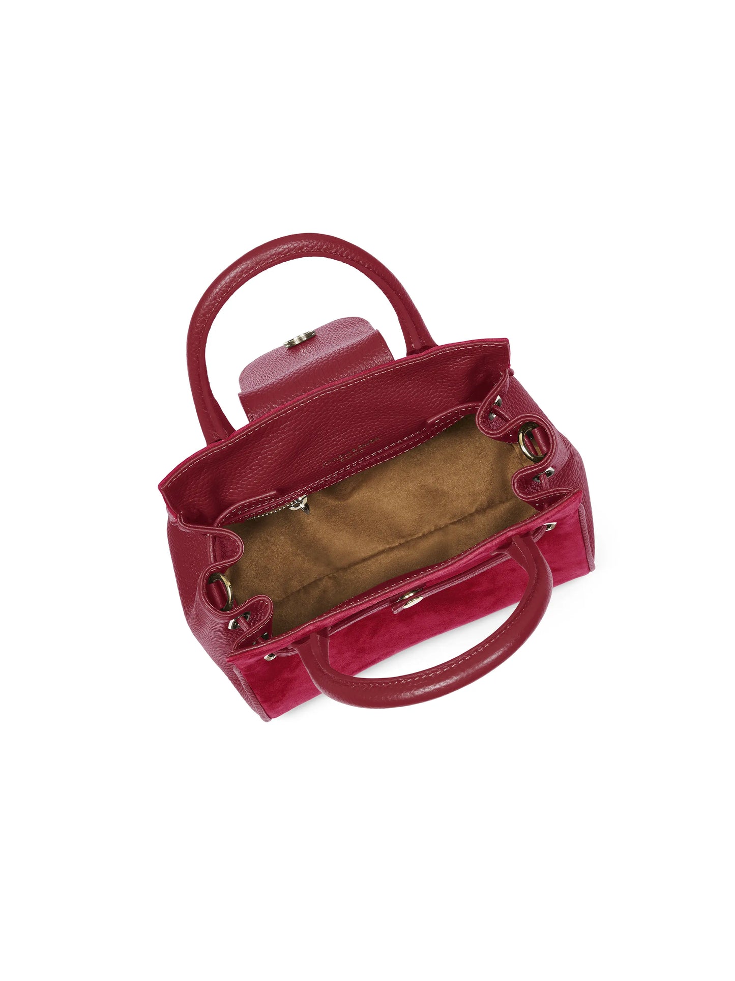 Mini Windsor Handbag - Cherry Suede