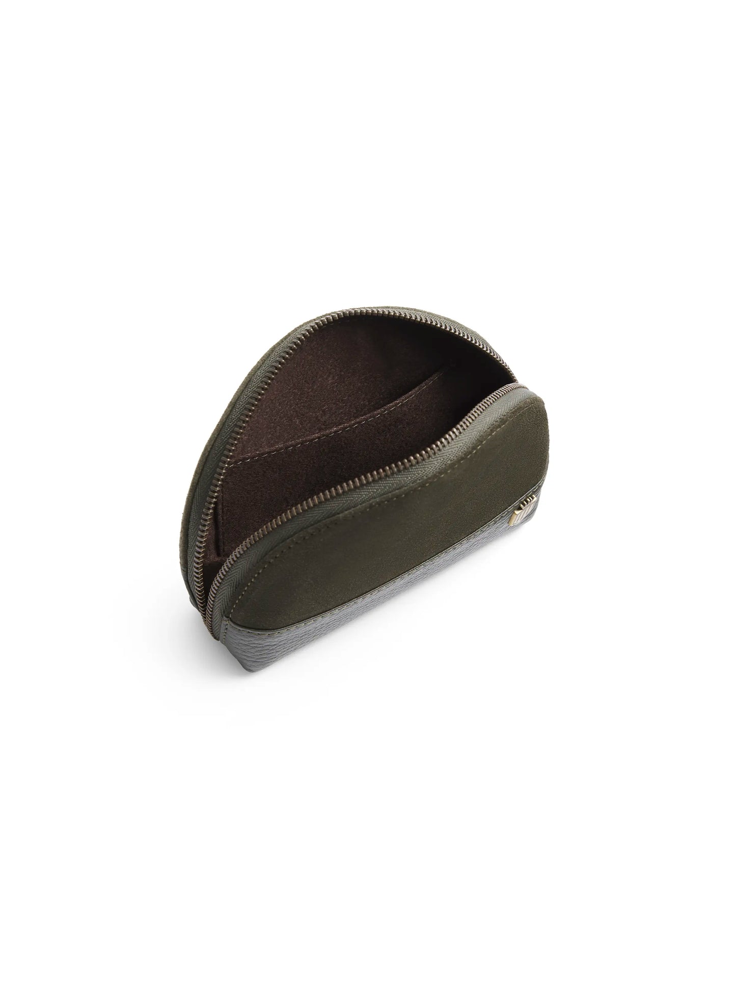 Chiltern Coin Purse - Moss Green Suede