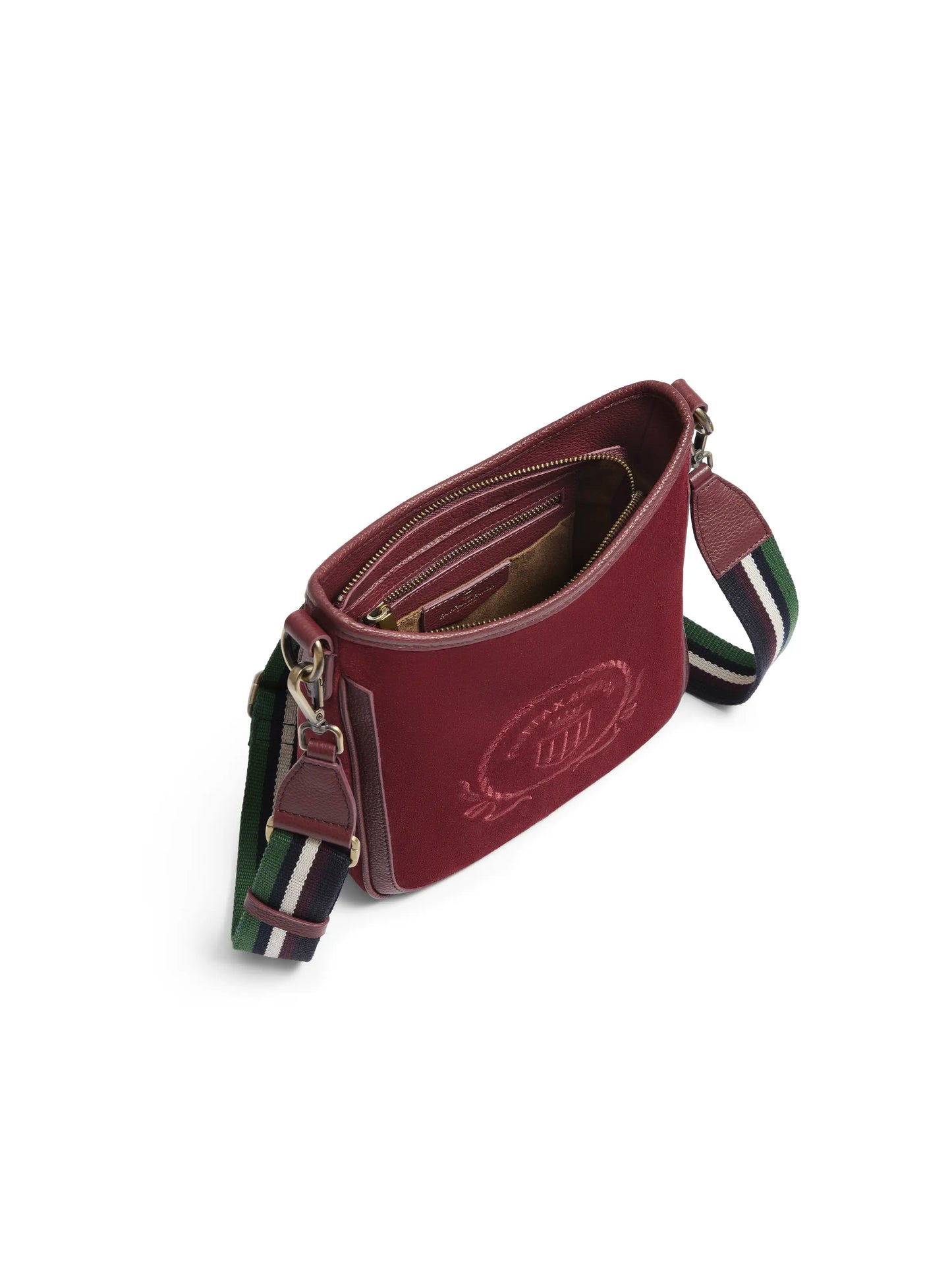 Richmond Messenger Bag - Ruby Suede