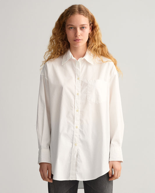 Oversized Oxford Shirt - White