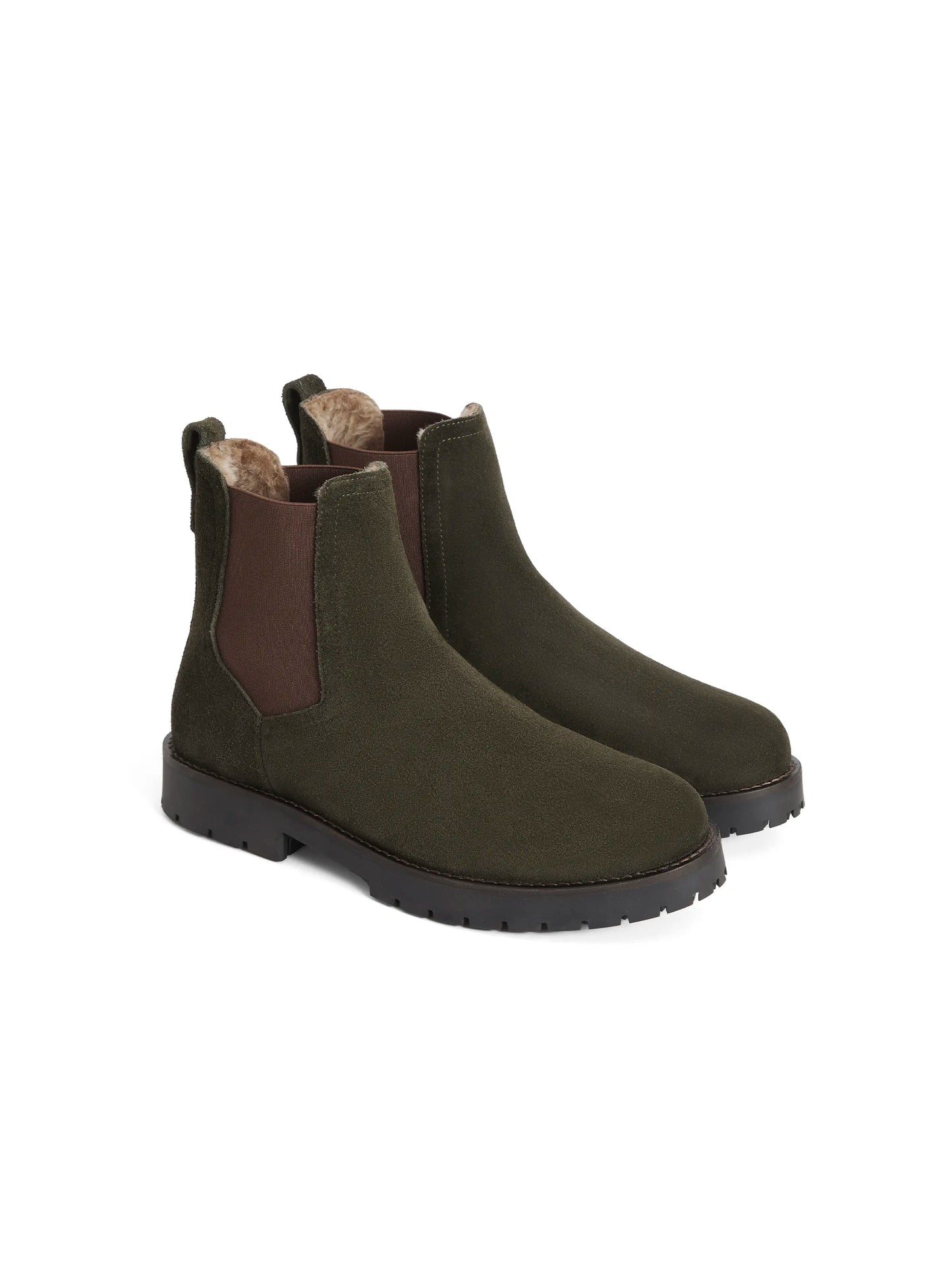 Sheepskin Boudica - Moss Green Suede