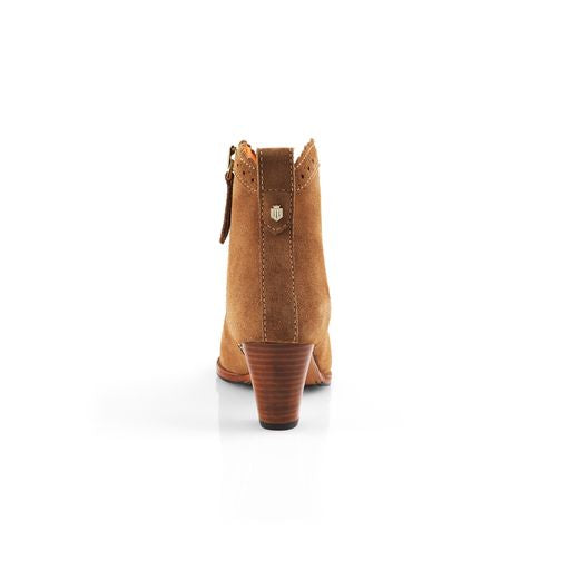 Regina Ankle Boot - Tan Suede