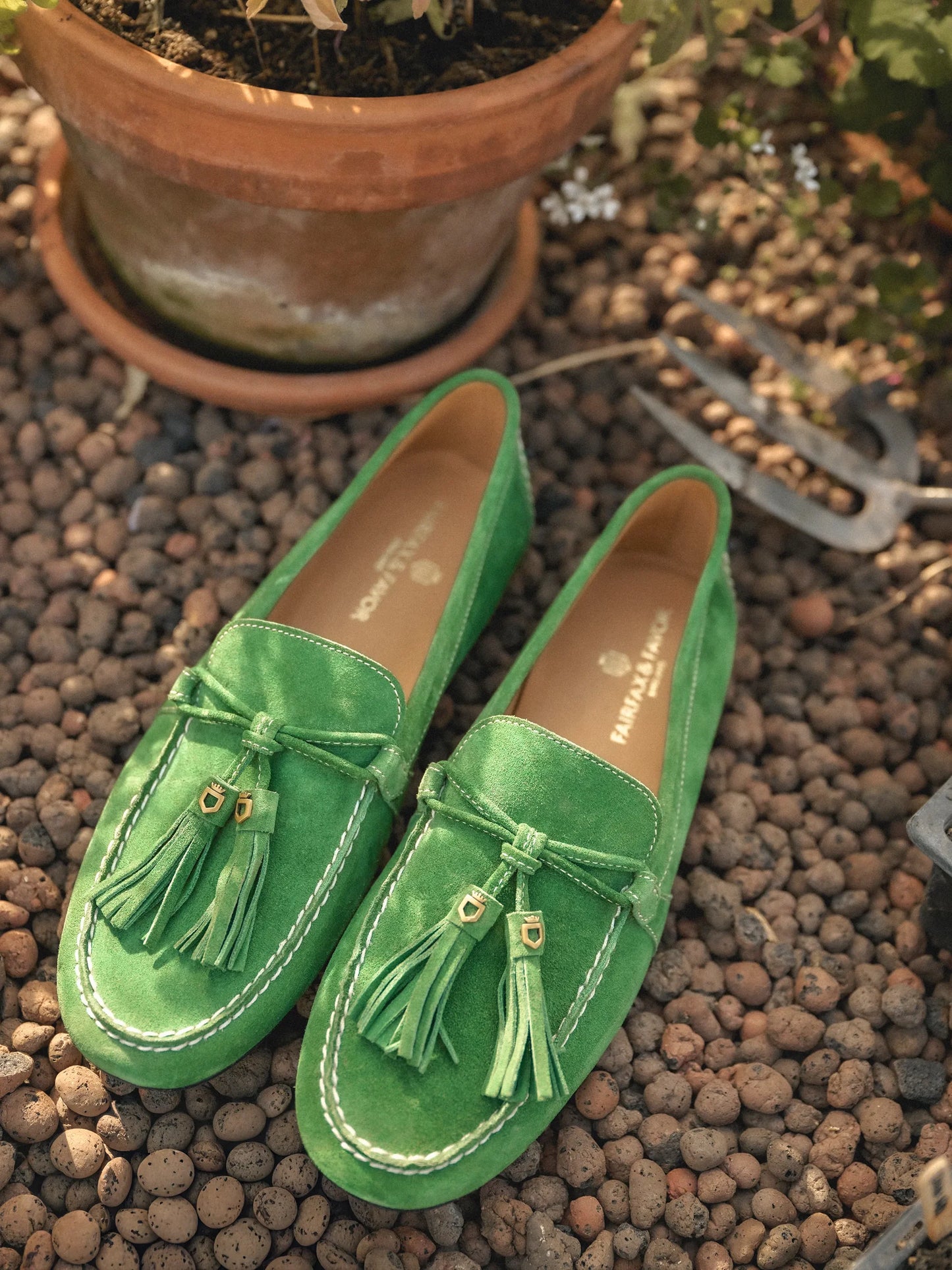 Rutland Driver - Clover Green Suede