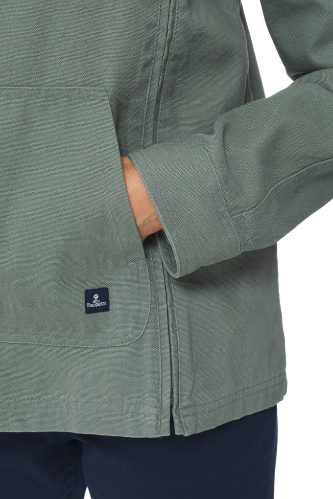 Sauzon Asymmetrical Jacket - Sage Green