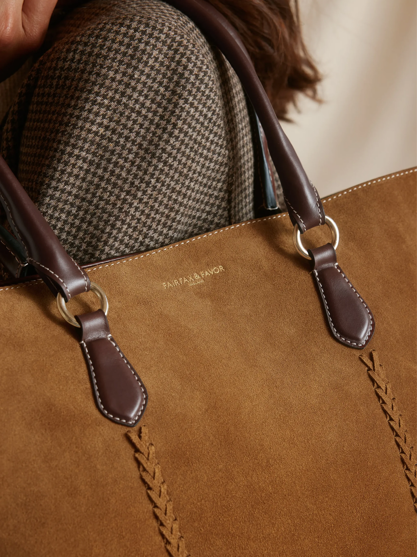 Seville Tote - Tan Suede