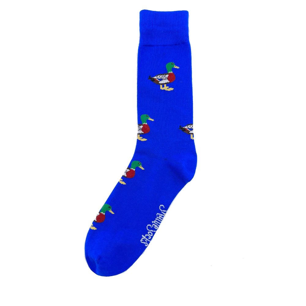 Royal Blue Duck Socks - Adult