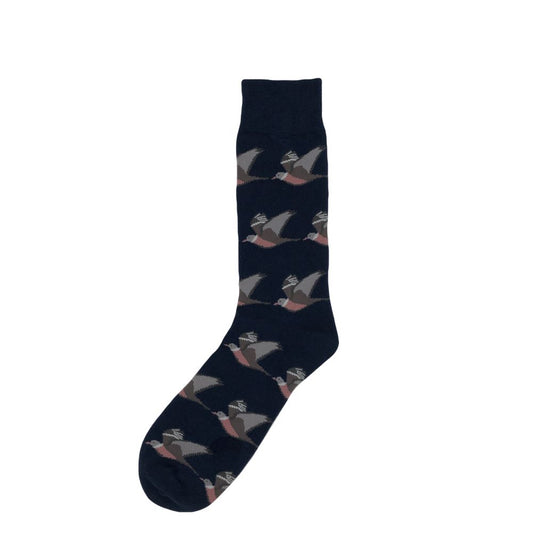 Navy Flying Wood Pigeon Socks - Adult