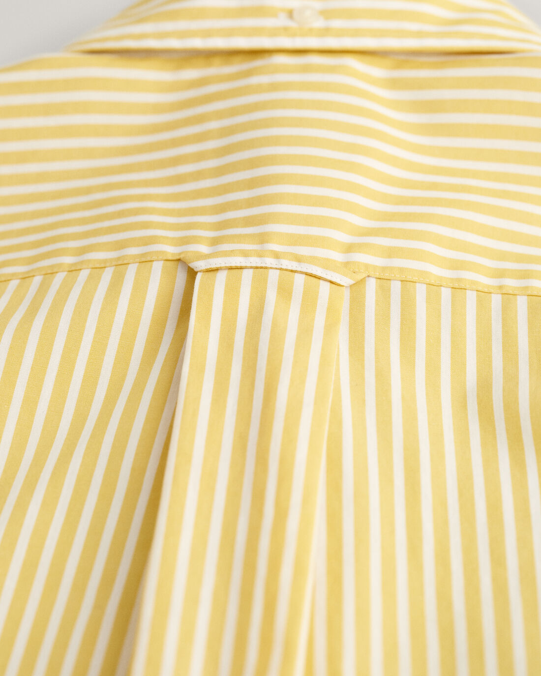 Striped Poplin Shirt - Parchment Yellow