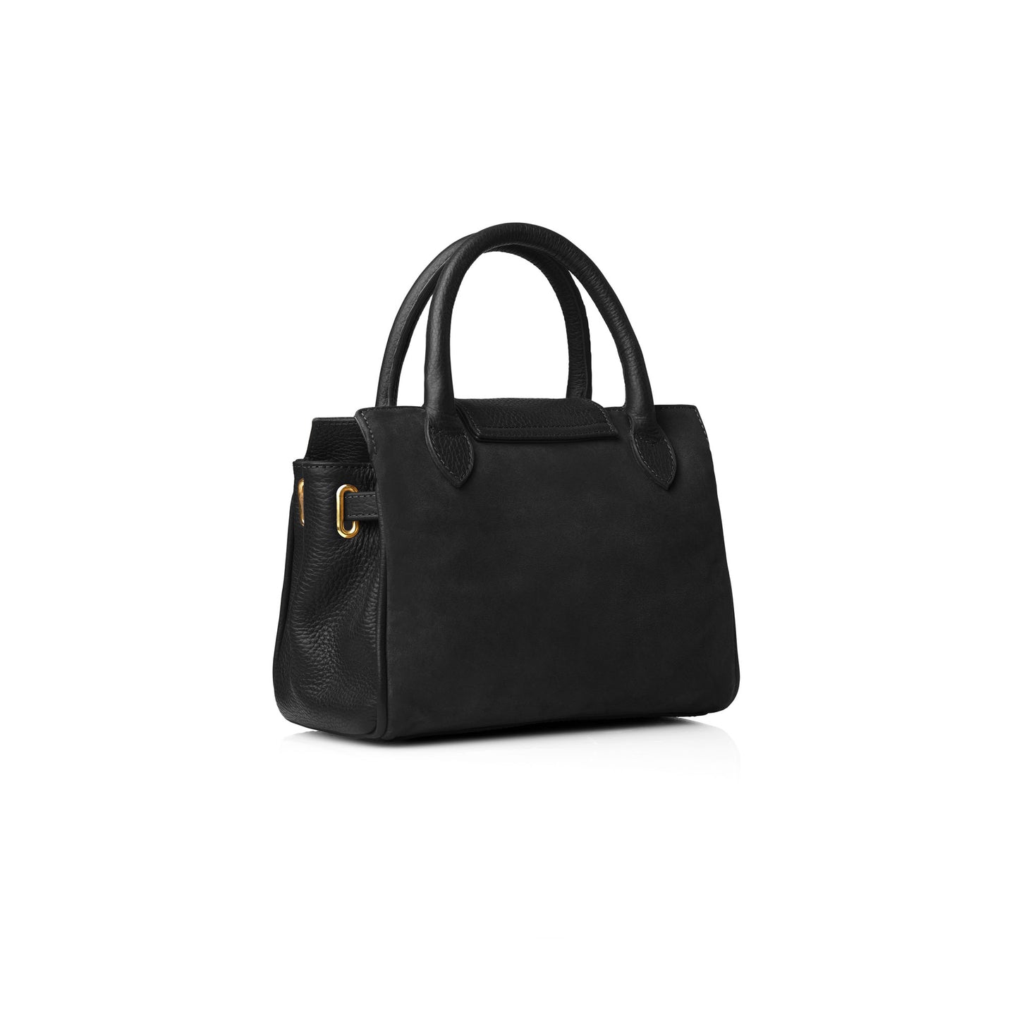 Mini Windsor Handbag - Black Suede