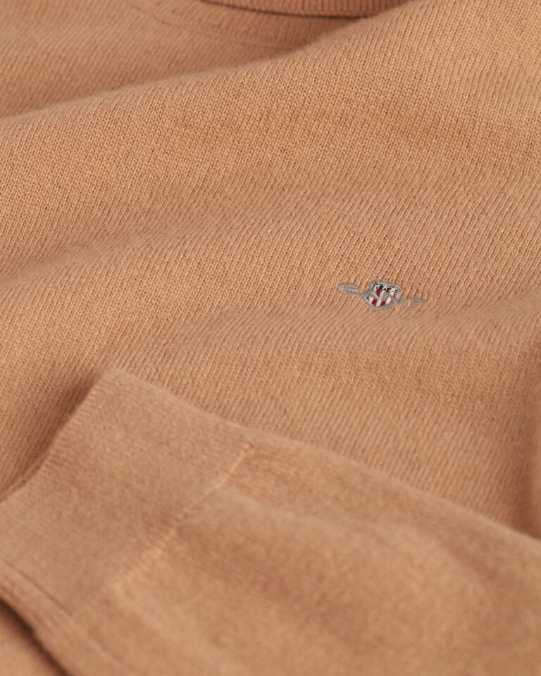 Extra Fine Lambswool Turtleneck Sweater - Caramel Beige