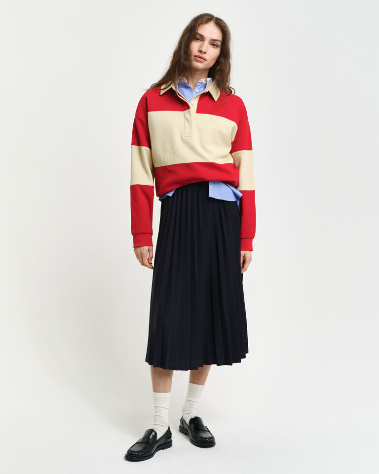 Pleated Jersey Skirt - Evening Blue