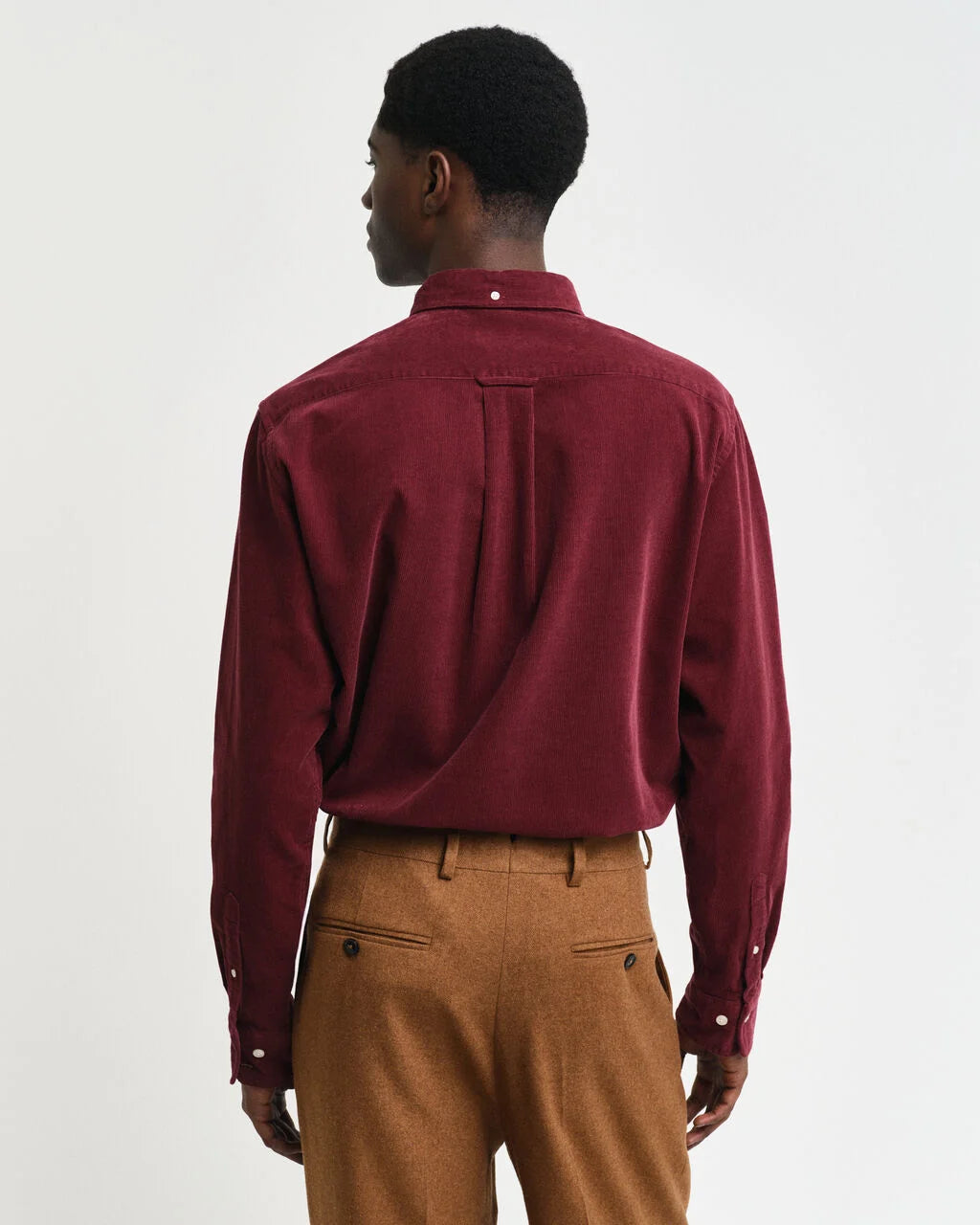 Regular Fit Corduroy Shirt - Wine Red