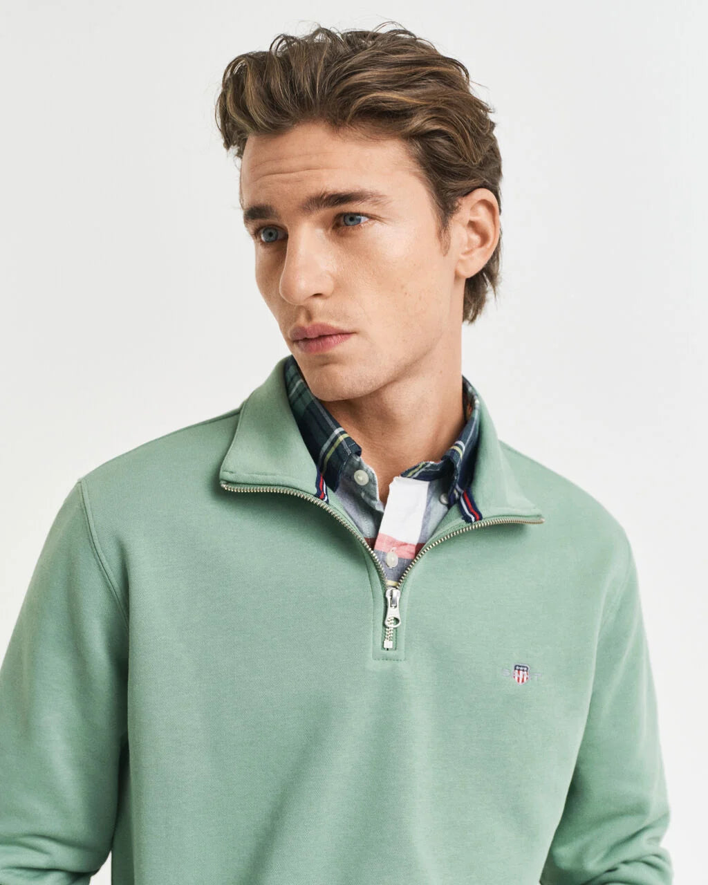 Shield Half-Zip Sweatshirt - Kalamata Green