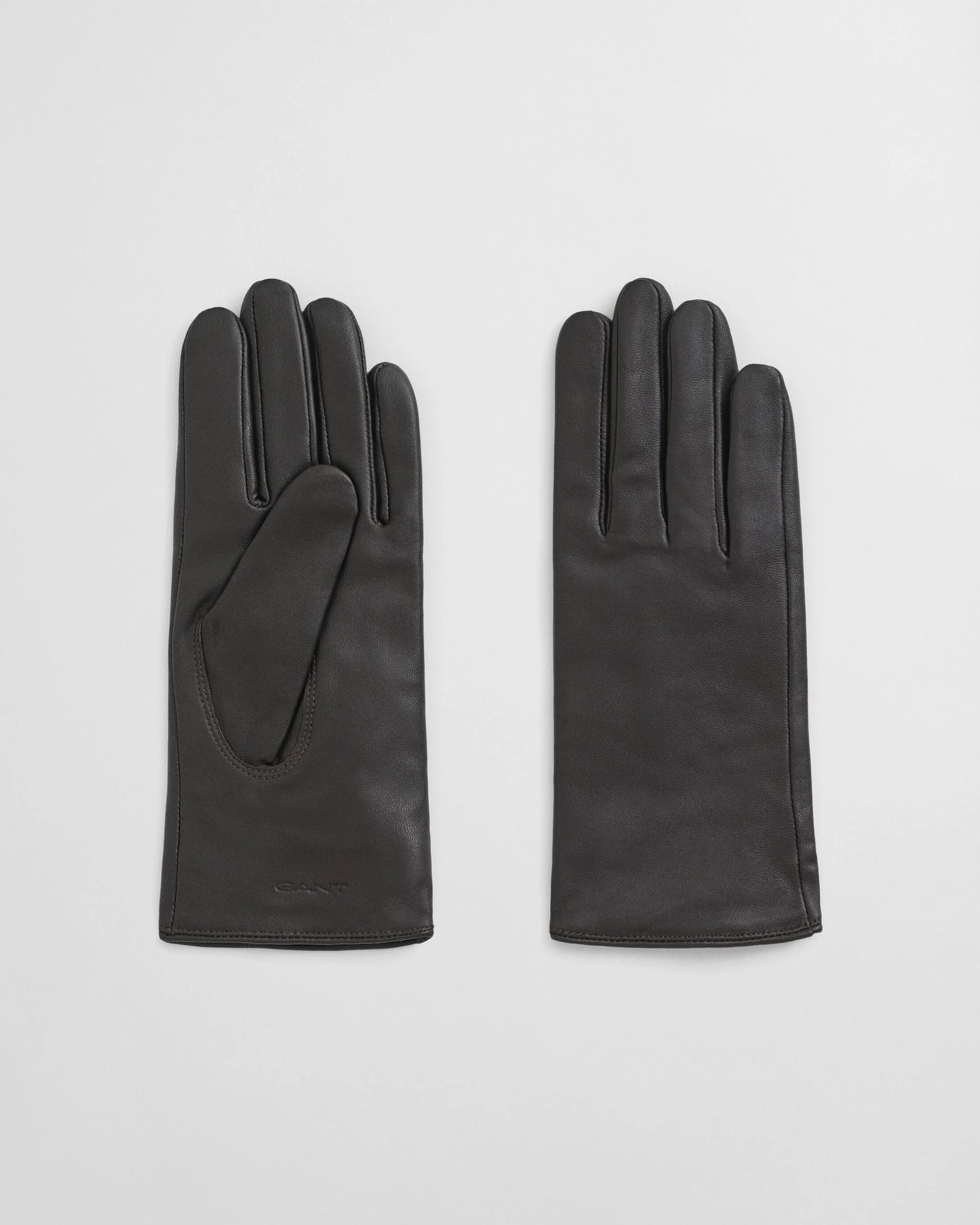 Women's Cashmere Lined Leather Gloves - Deep Brown