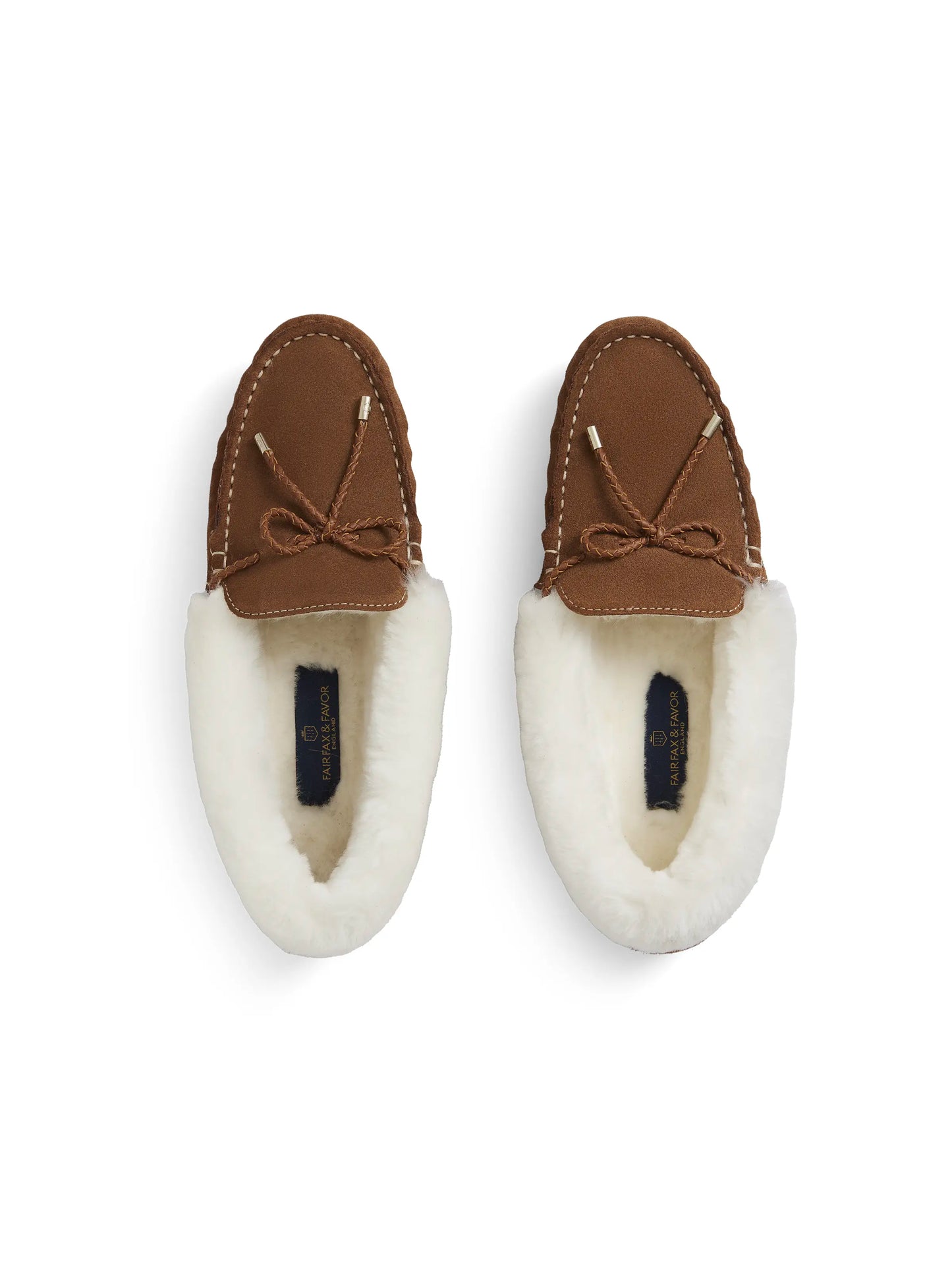 Henley Shearling Lined Slipper Tan Suede