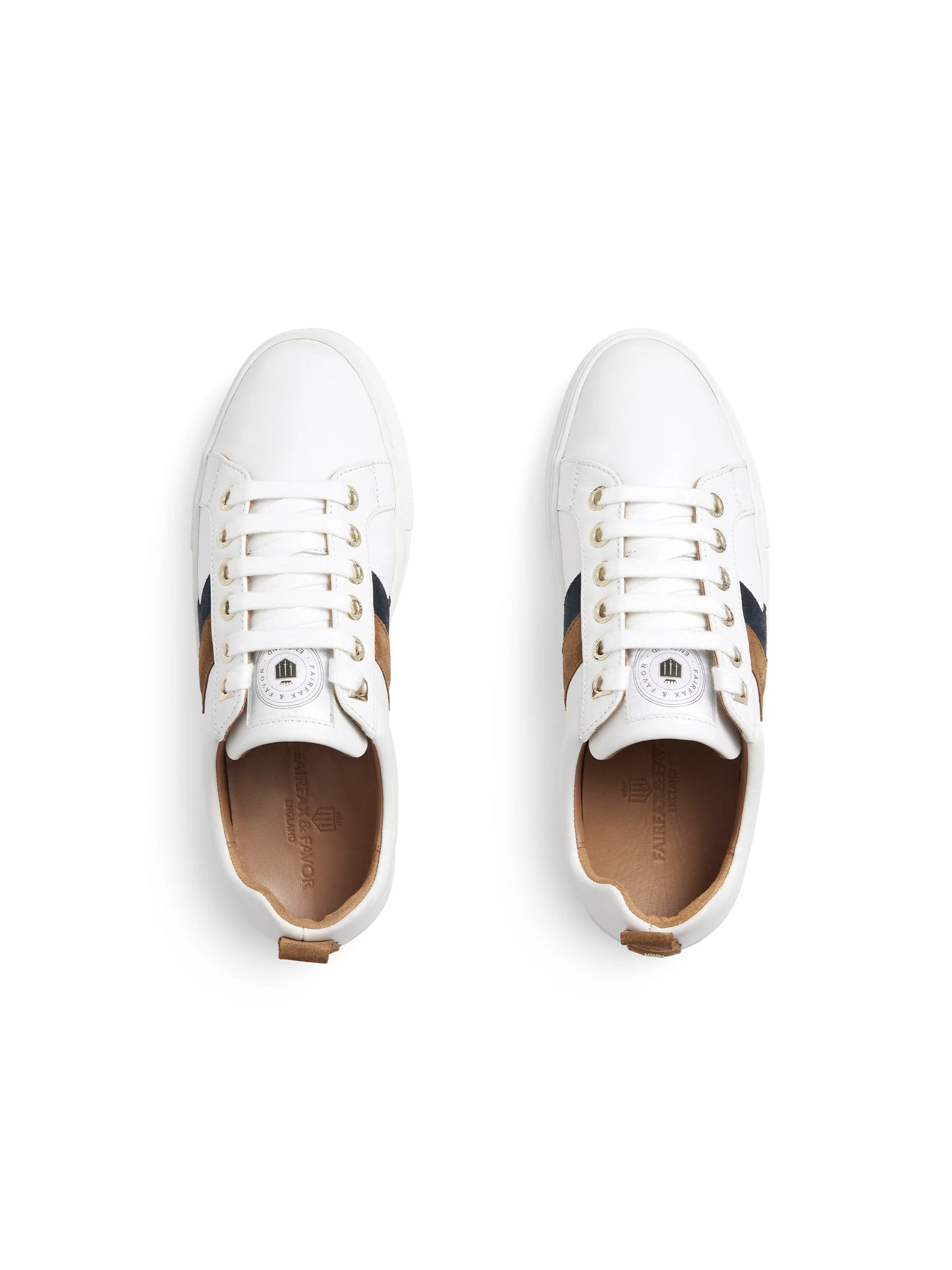 Alexandra Platform Trainer - Tan/Navy