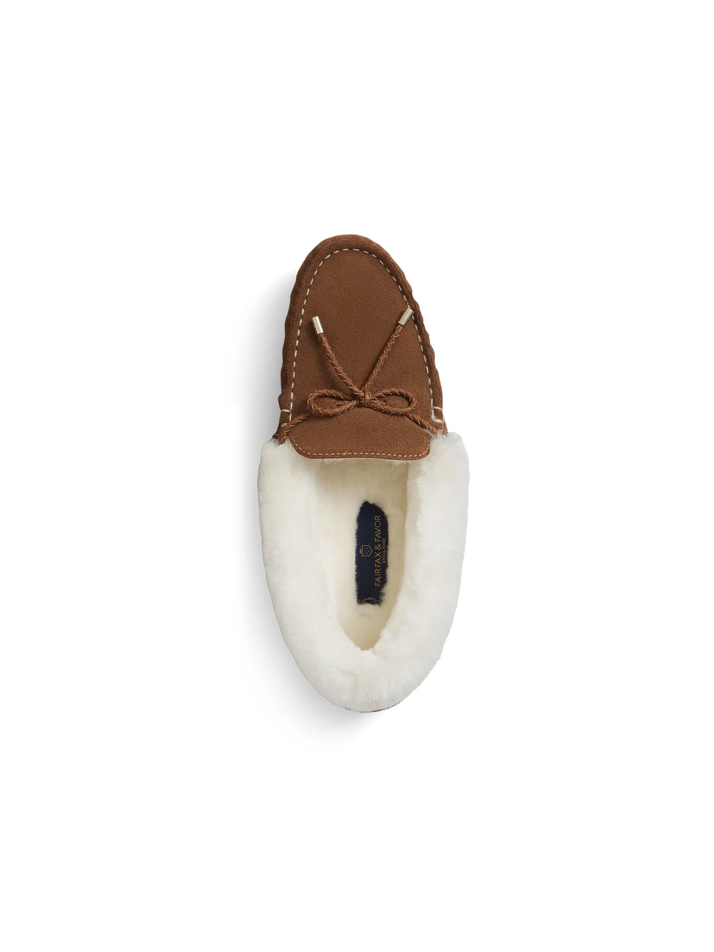 Henley Shearling Lined Slipper Tan Suede