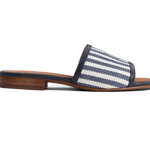 Heacham Sandal - Navy Stripe