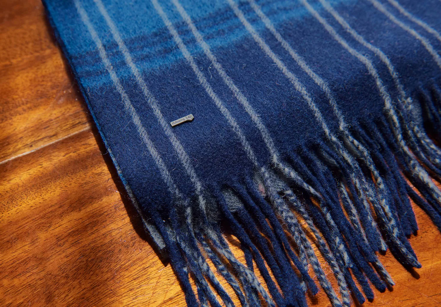 Gleneagle Wool Scarf - Peacock Blue