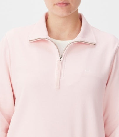 Trickett 1/4 Zip Sweatshirt - Pink