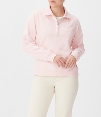 Trickett 1/4 Zip Sweatshirt - Pink