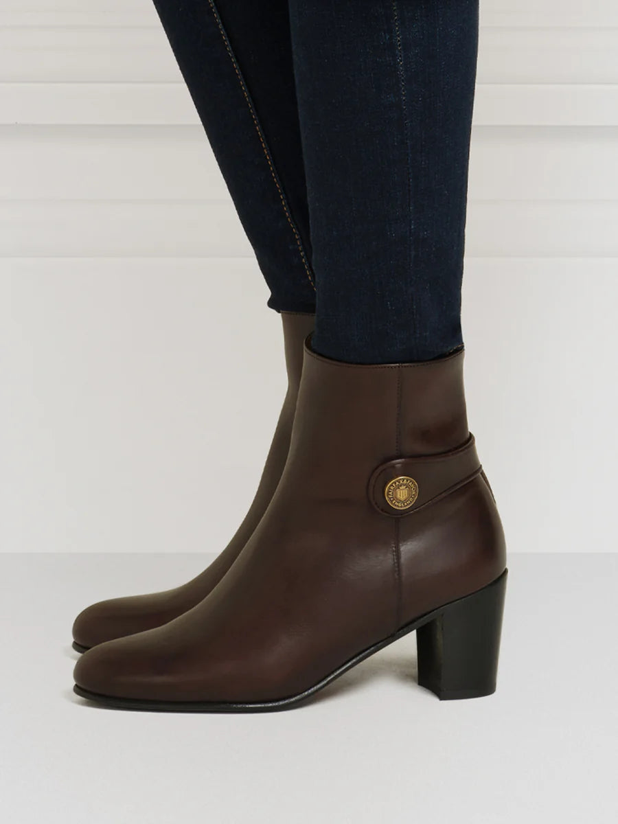 Upton Ankle Boot - Mahogany Leather