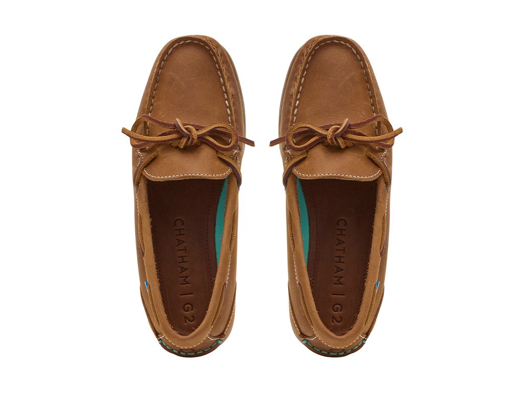 Olivia Lady G2 Premium Nubuck Slip-on Deck Shoes - Walnut