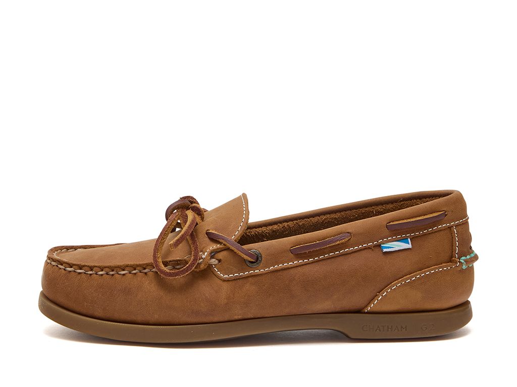 Olivia Lady G2 Premium Nubuck Slip-on Deck Shoes - Walnut