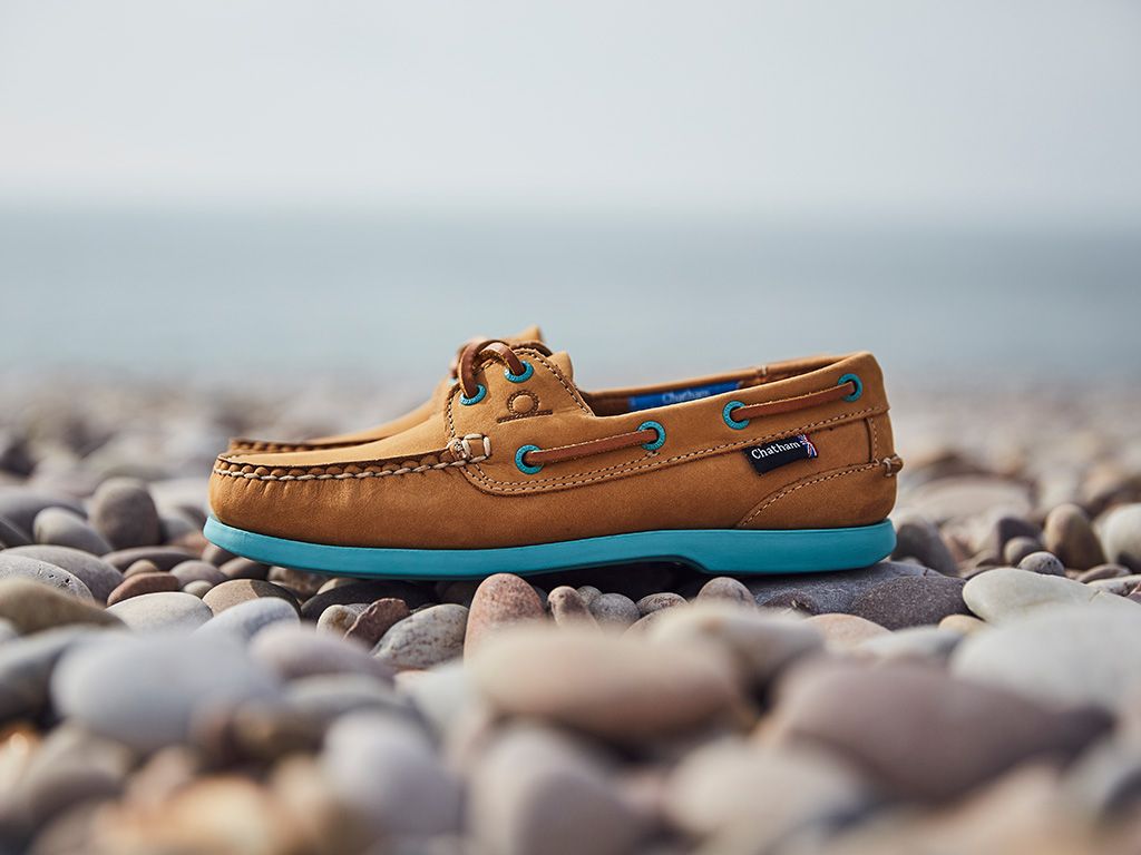 Pippa Lady II G2 Leather Boat Shoes - Tan/Turquoise