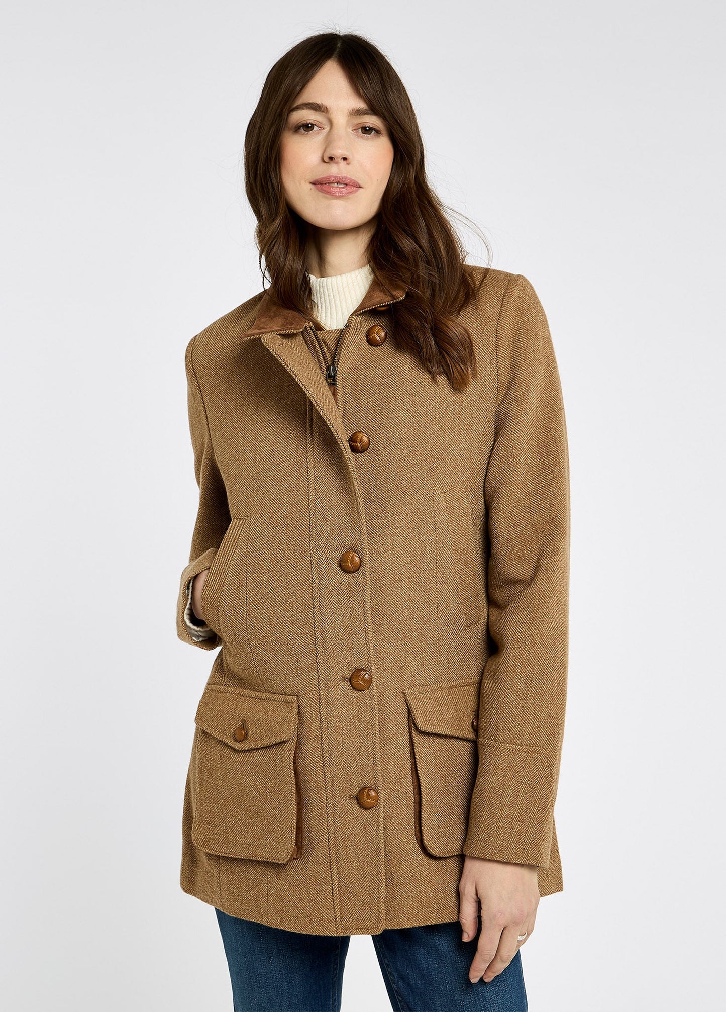 Willow Tweed Jacket - Camel Twill