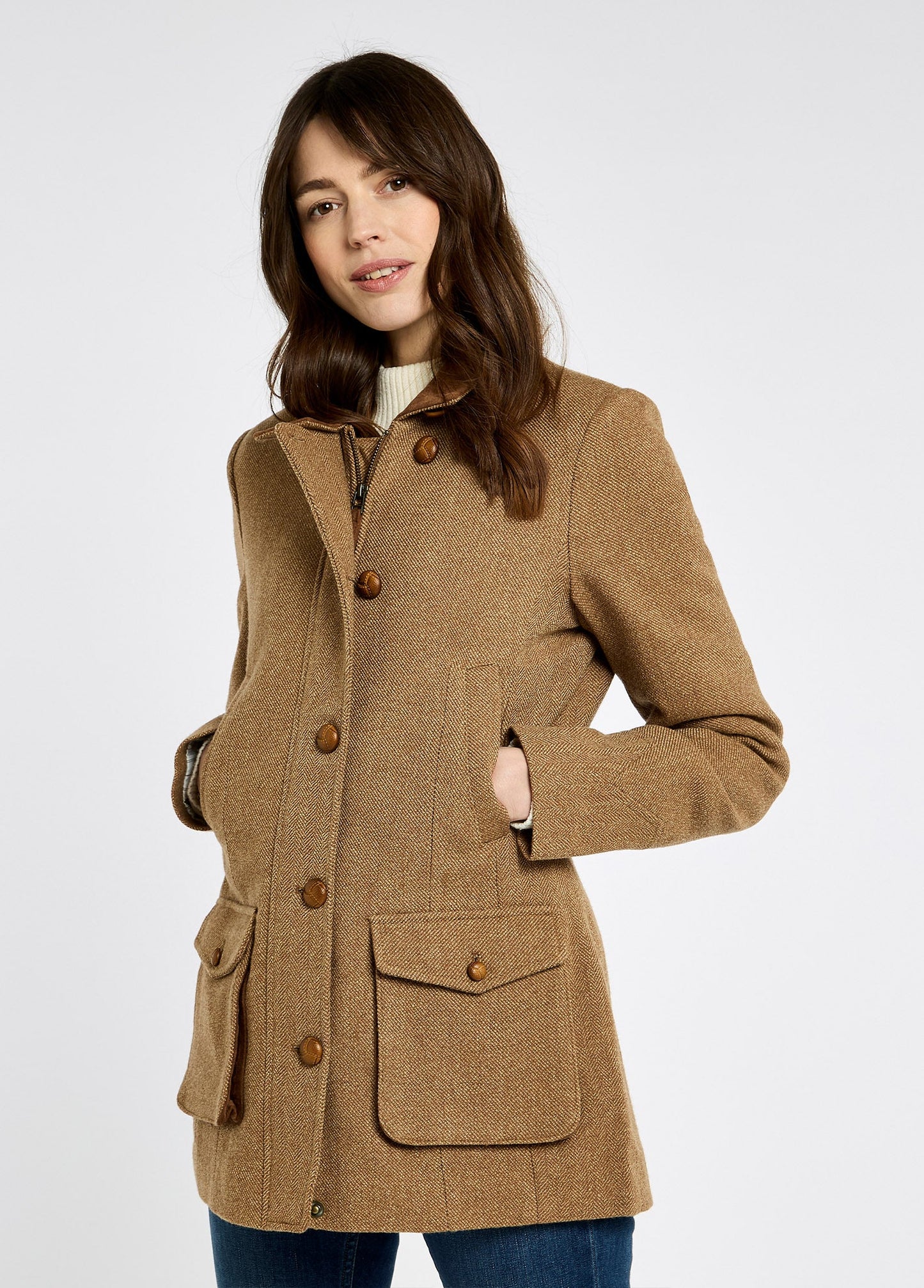 Willow Tweed Jacket - Camel Twill