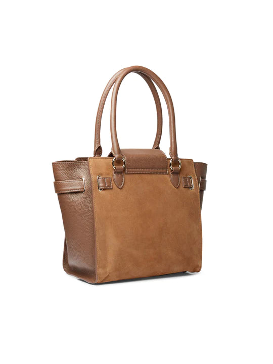 Windsor Tote - Tan Suede