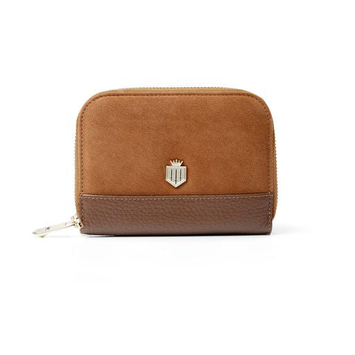 Mini Salisbury Coin Purse - Tan Suede