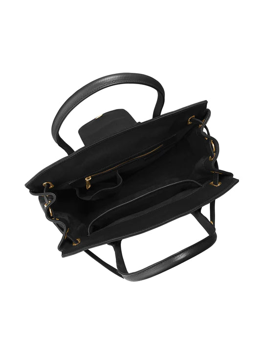 Windsor Handbag - Black Suede