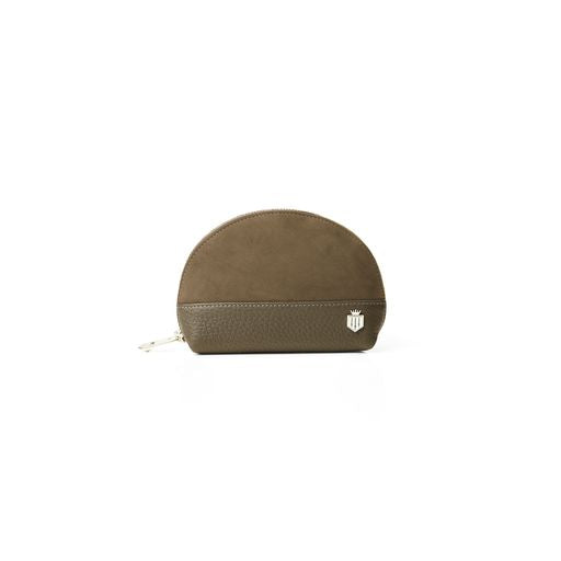 Chiltern Coin Purse - Olive Suede