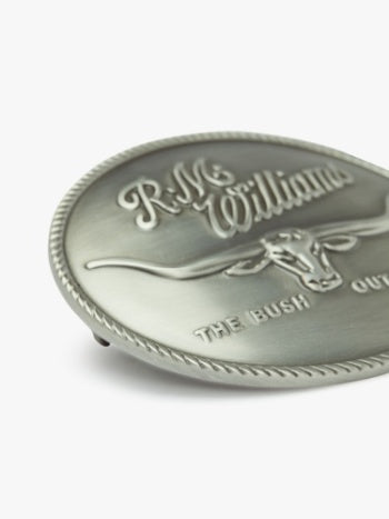 R. M. Williams Logo Buckle - Silver